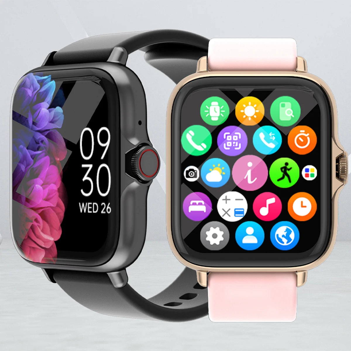 Waterproof Smart Watch with Call & Sleep Monitoring – For iPhone & Android